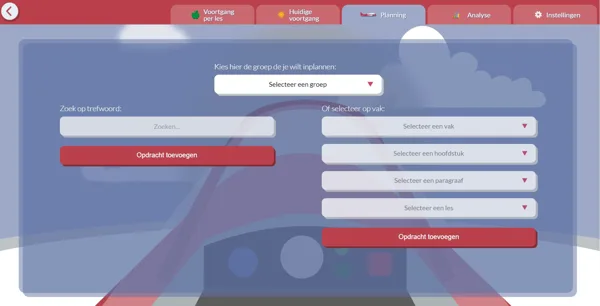 Push opgaven/lessen/leerdoelen naar je klas of groepjes