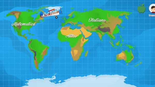 Lo sfondo di Kpito: Una fattora per i giovani, mappa del mondo per i più grandi